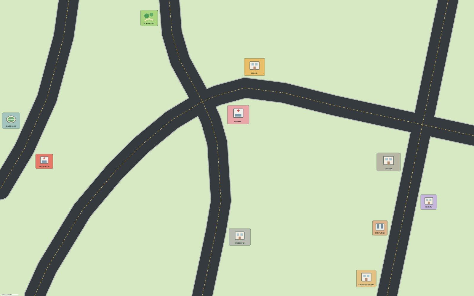 Measured street plan preview for 10-Place Town