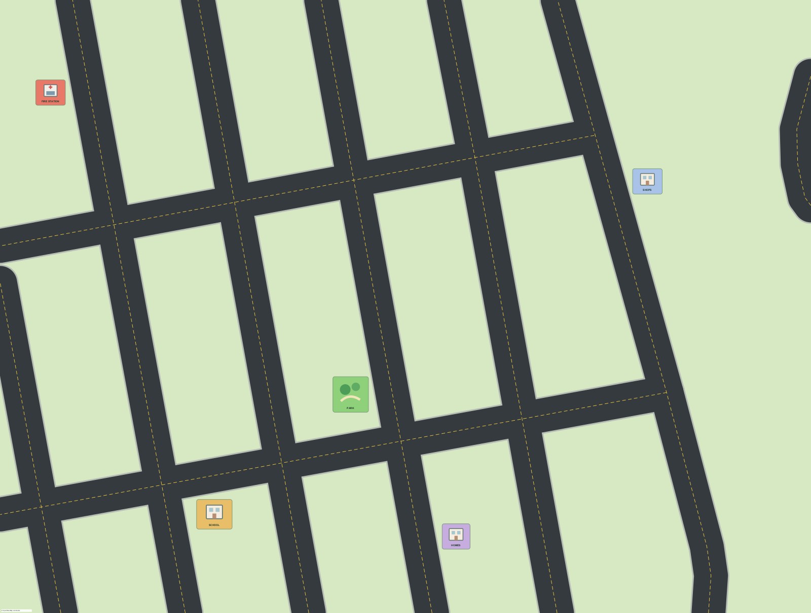 Measured street plan preview for 5-Place Town
